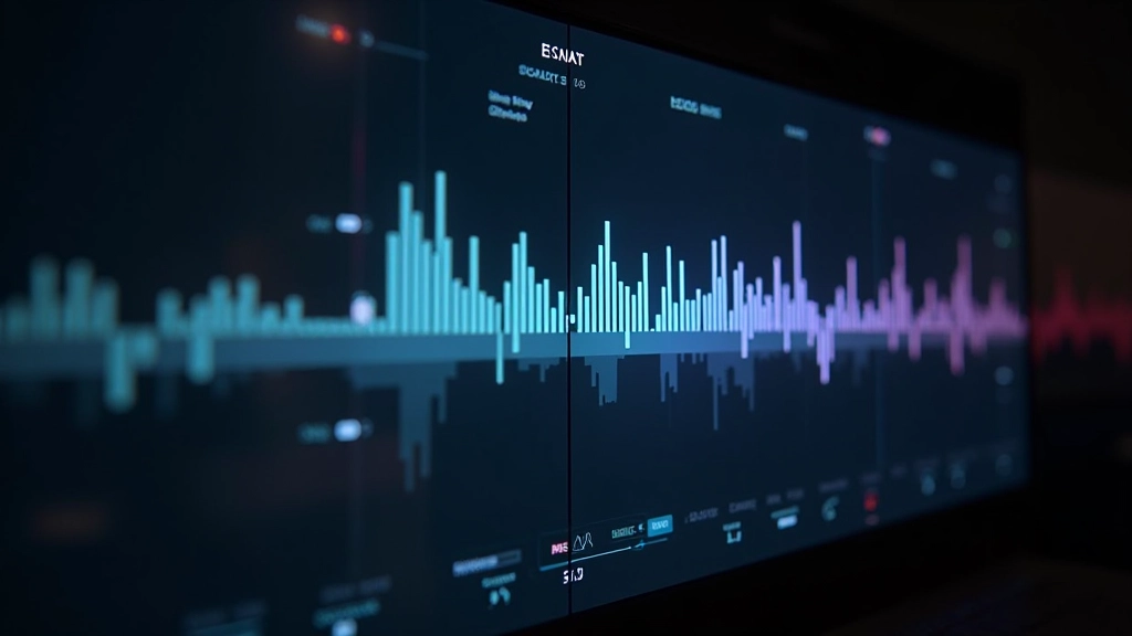 Schermo diviso in quattro quadranti mostra diverse tecniche di animazione: scale, rotazione, posizionamento, e morphing, ognuna sincronizzata al beat musicale visibile in basso